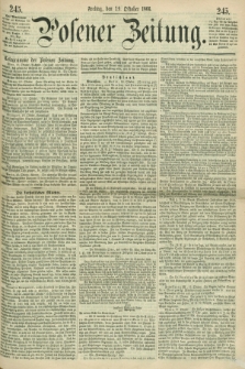 Posener Zeitung. 1866, [№] 245 (19 Oktober) + dod.