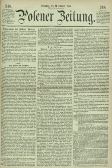 Posener Zeitung. 1866, [№] 248 (23 Oktober) + dod.