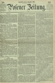 Posener Zeitung. 1866, [№] 258 (3 November) + dod.