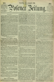 Posener Zeitung. 1866, [№] 262 (8 November) + dod.