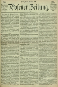 Posener Zeitung. 1866, [№] 263 (9 November) + dod.