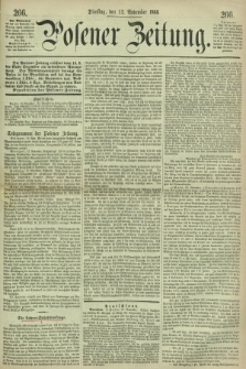 Posener Zeitung. 1866, [№] 266 (13 November) + dod.