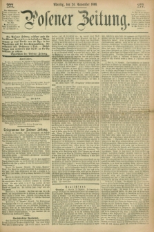 Posener Zeitung. 1866, [№] 277 (26 November) + dod.