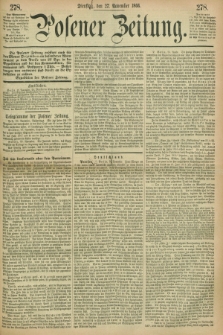 Posener Zeitung. 1866, [№] 278 (27 November) + dod.