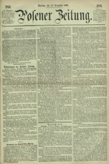Posener Zeitung. 1866, [№] 289 (10 Dezember) + dod.