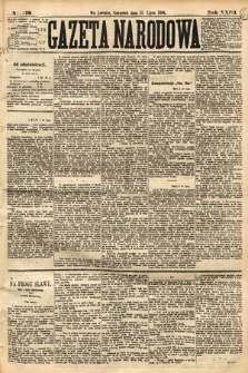 Gazeta Narodowa. 1884, nr 176