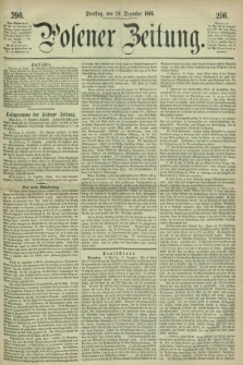Posener Zeitung. 1866, [№] 296 (18 Dezember) + dod.