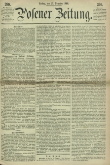 Posener Zeitung. 1866, [№] 299 (21 Dezember) + dod.