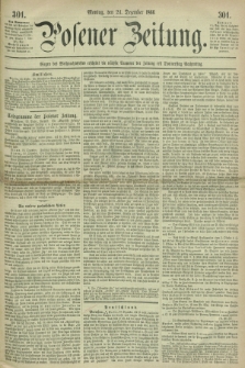 Posener Zeitung. 1866, [№] 301 (24 Dezember) + dod.
