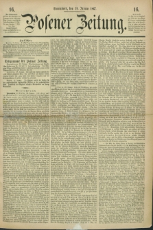 Posener Zeitung. 1867, [№] 16 (19 Januar) + dod.