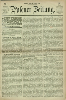 Posener Zeitung. 1867, [№] 23 (28 Januar) + dod.