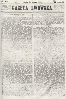Gazeta Lwowska. 1866, nr 42
