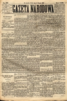 Gazeta Narodowa. 1884, nr 178