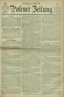 Posener Zeitung. 1867, [№] 32 (7 Februar) + dod.