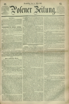 Posener Zeitung. 1867, [№] 62 (14 März) + dod.