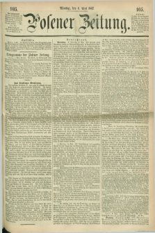 Posener Zeitung. 1867, [№] 105 (6 Mai) + dod.