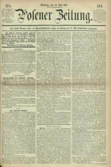 Posener Zeitung. 1867, [№] 124 (29 Mai) + dod.
