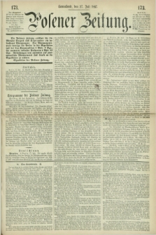 Posener Zeitung. 1867, [№] 173 (27 Juli) + dod.