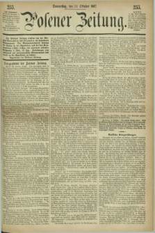 Posener Zeitung. 1867, [№] 255 (31 Oktober) + dod.