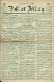 Posener Zeitung. 1867, [№] 264 (11 November) + dod.