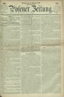 Posener Zeitung. 1867, [№] 266 (13 November) + dod.