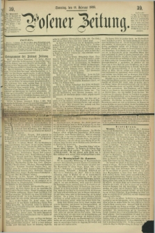 Posener Zeitung. 1868, [№] 39 (16 Februar) + dod.