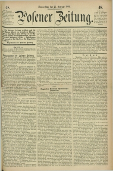 Posener Zeitung. 1868, [№] 48 (27 Februar) + dod.