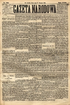 Gazeta Narodowa. 1884, nr 198