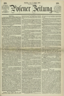 Posener Zeitung. 1868, [№] 238 (11 Oktober) + dod.