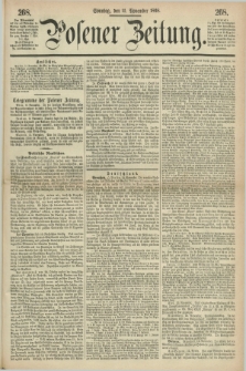 Posener Zeitung. 1868, [№] 268 (15 November) + dod.