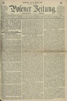 Posener Zeitung. Jg.72 [i.e.76], [№] 23 (28 Januar 1869) + dod.