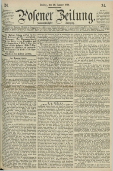 Posener Zeitung. Jg.72 [i.e.76], [№] 24 (29 Januar 1869) + dod.