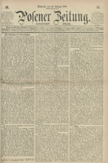 Posener Zeitung. Jg.72 [i.e.76], [№] 46 (24 Februar 1869) + dod.