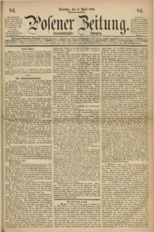 Posener Zeitung. Jg.72 [i.e.76], [№] 84 (11 April 1869) + dod.