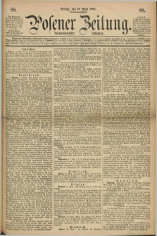 Posener Zeitung. Jg.72 [i.e.76], [№] 88 (16 April 1869) + dod.