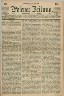 Posener Zeitung. Jg.72 [i.e.76], [№] 109 (13 Mai 1869) + dod.