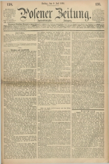 Posener Zeitung. Jg.72 [i.e.76], [№] 158 (9 Juli 1869) + dod.