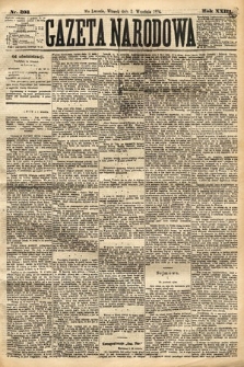 Gazeta Narodowa. 1884, nr 203