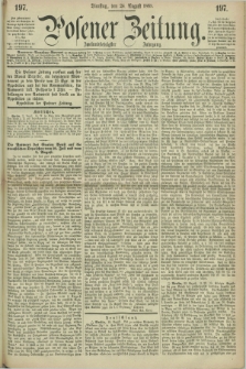 Posener Zeitung. Jg.72 [i.e.76], [№] 197 (24 August 1869) + dod.