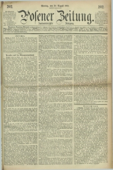 Posener Zeitung. Jg.72 [i.e.76], [№] 202 (30 August 1869) + dod.