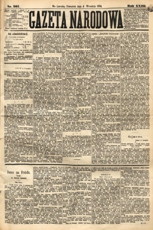 Gazeta Narodowa. 1884, nr 205