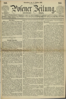 Posener Zeitung. Jg.72 [i.e.76], [№] 243 (16 October 1869) + dod.