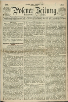 Posener Zeitung. Jg.72 [i.e.76], [№] 263 (9 November 1869) + dod.