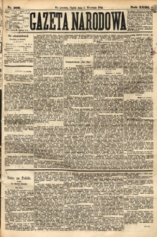 Gazeta Narodowa. 1884, nr 206