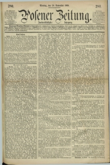 Posener Zeitung. Jg.72 [i.e.76], [№] 280 (29 November 1869) + dod.