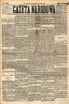 Gazeta Narodowa. 1884, nr 207