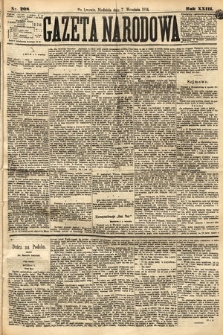 Gazeta Narodowa. 1884, nr 208