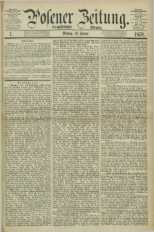 Posener Zeitung. Jg.73 [i.e.77], [№] 7 (10 Januar 1870) + dod.