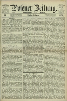 Posener Zeitung. Jg.73 [i.e.77], [№] 14 (18 Januar 1870) + dod.
