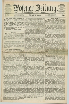 Posener Zeitung. Jg.73 [i.e.77], Nr. 21 (26 Januar 1870) + dod.